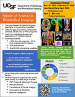 Master of Science in Biomedical Imaging (MSBI) program flyer