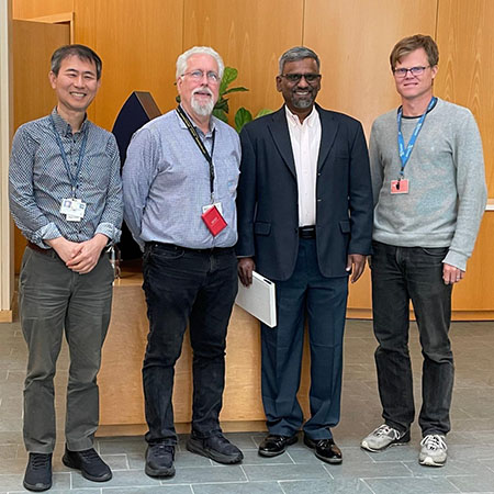 Bruce Hasegawa Memorial Lecture (L-R): Drs. Youngho Seo, Henry Vanbrocklin, Srinivasan Vedantham, Peder Larson Bruce Hasegawa Memorial Lecture (L-R): Drs. Youngho Seo, Henry Vanbrocklin, Srinivasan Vedantham, Peder Larson