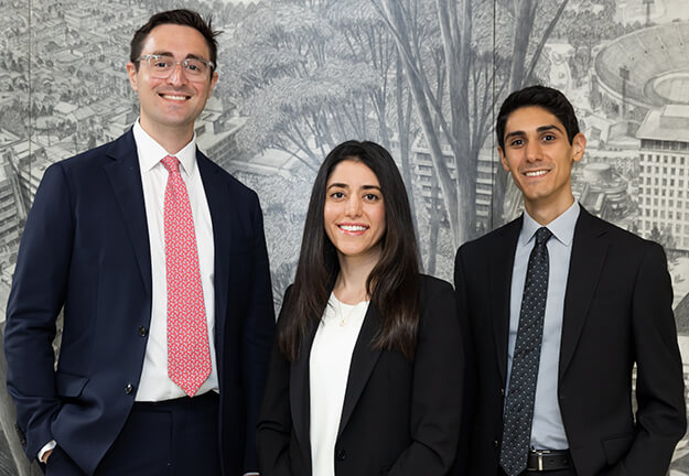 Diagnostic Radiology Chief Residents 2025-2026: Michael Romano, MD, PhD, Neda Ghassemi, MD, and Eric Lopez, MD Diagnostic Radiology Chief Residents 2025-2026: Michael Romano, MD, PhD, Neda Ghassemi, MD, and Eric Lopez, MD