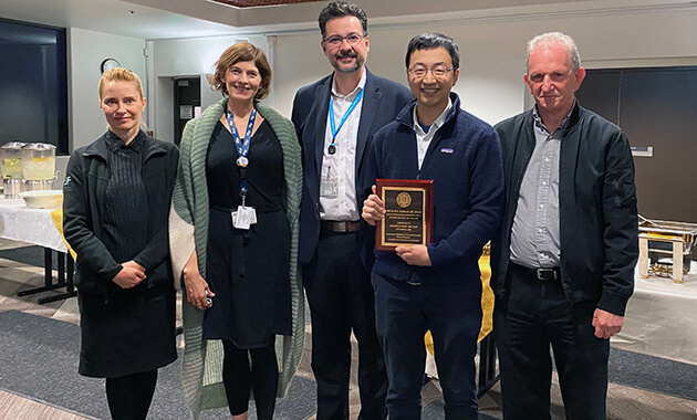 l-r Tymofiyeva, Lawhn Heath, Hess, Jaehoon Shin, D Saloner