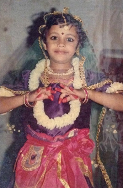 Rupsa as a child in India