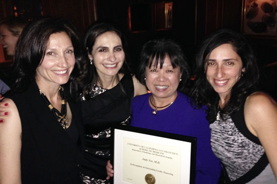 Drs. Christine Glastonbury, Maureen Kohi, Judy Yee, and Stefanie Weinstein.