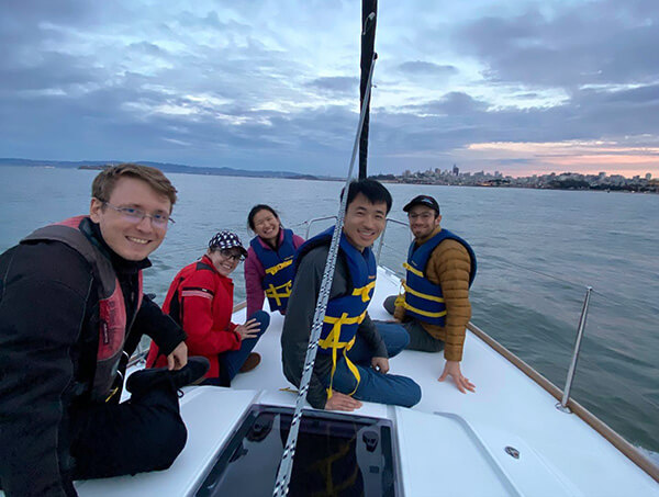 Residents sailing in San Francisco