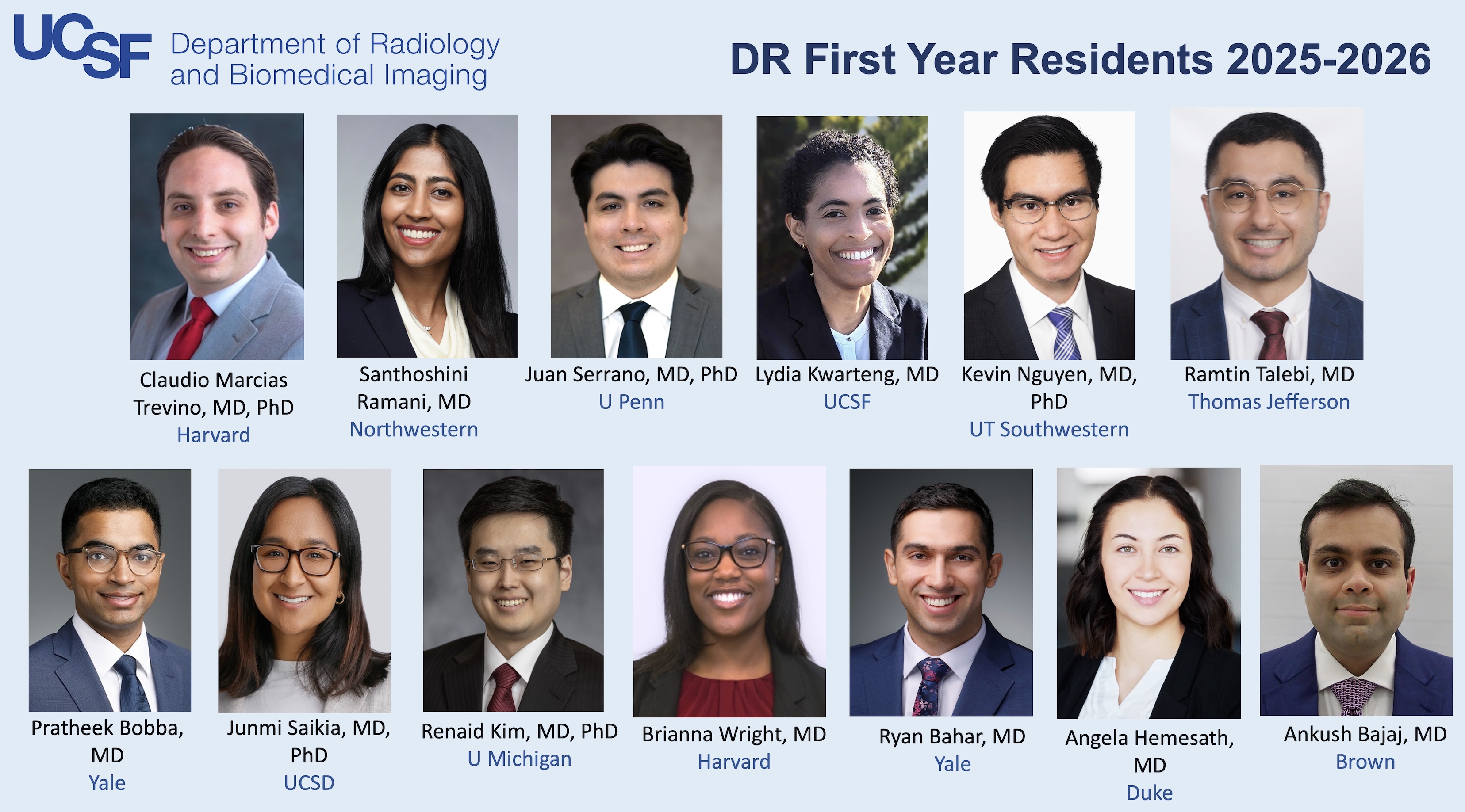 DR First Year Residents 2025-2026